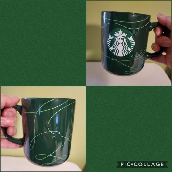 Starbucks Mermaid & Swirl Green 2020 Coffee Mug - Picture 1 of 7